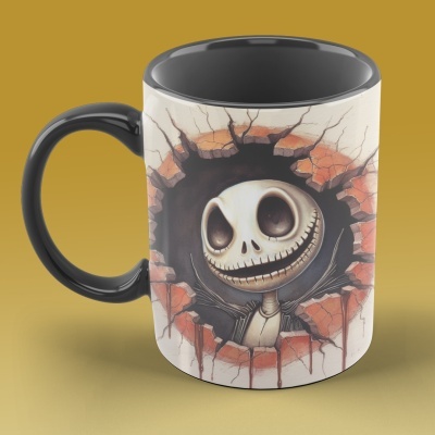 Caneca Terror Imagem  3D - Jack Skellington