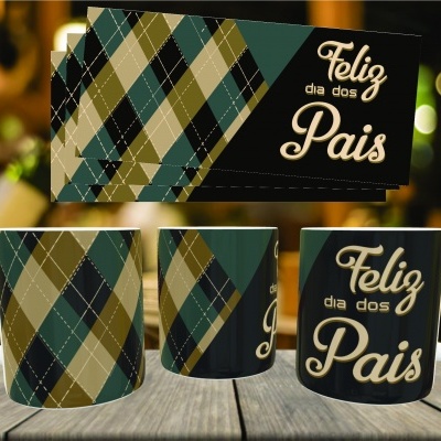 Caneca Feliz Dia do Pai - 12 Imagens