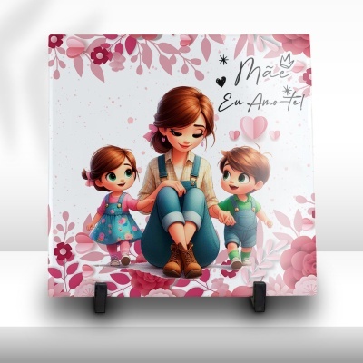 Azulejo Mãe Eu Amo-te Azulejo Mãe Eu Amo-te