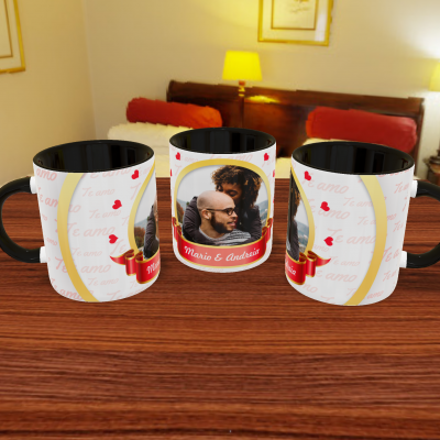 Canecas Namorados Texto e Fotos - 12 Temas
