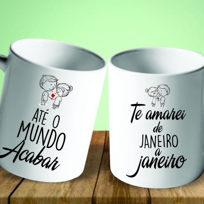 Par de Canecas Namorados Casais