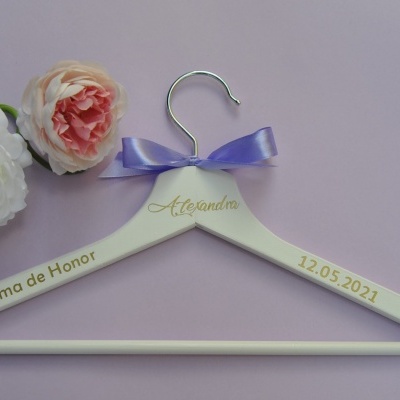 Cabide Madeira Personalizado Casamento