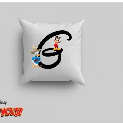 Capa de Almofada Alfabeto Disney Inicial Menino