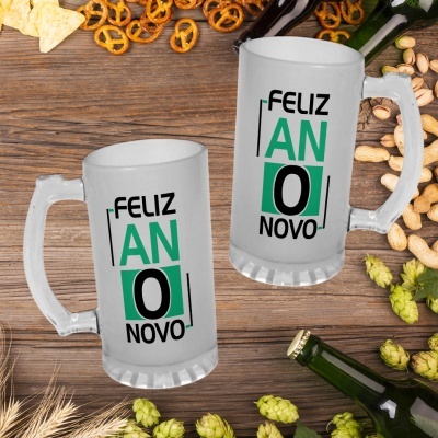 Caneca de Cerveja Ano Novo