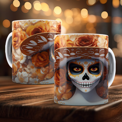 Caneca Dia dos Mortos