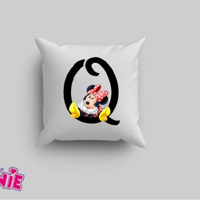 Capa de Almofada Alfabeto Disney Inicial Menina