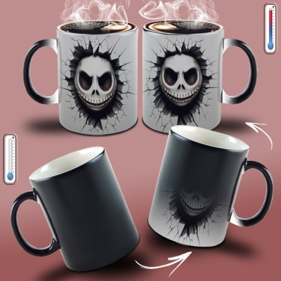 Caneca Terror Imagem  3D - Jack Skellington