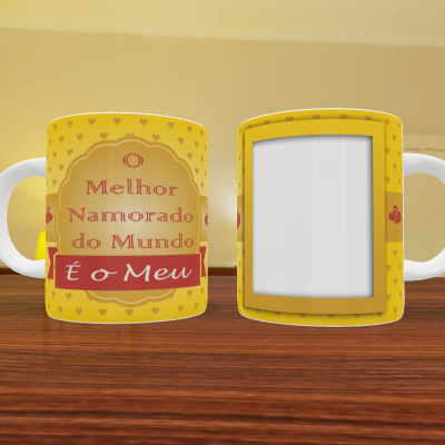 Caneca Namorados Com Foto - 18 Temas