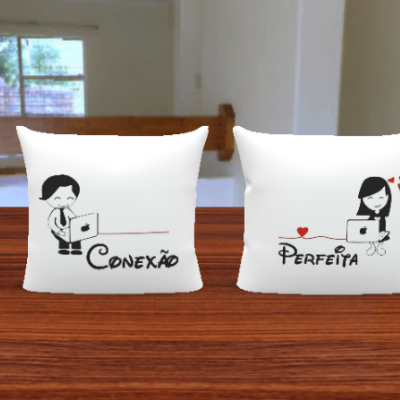 Par Capas de Almofada Conexão Perfeita