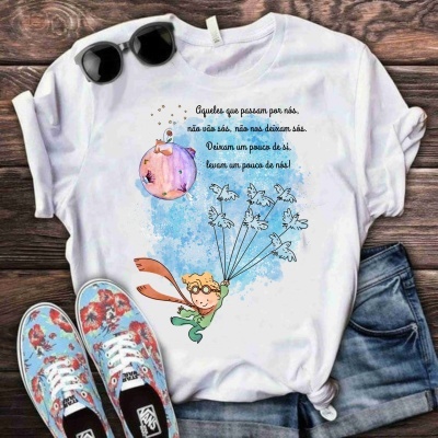 T-shirt Personagens Pequeno Príncipe