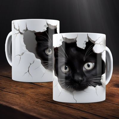 Caneca Halloween Imagem  3D