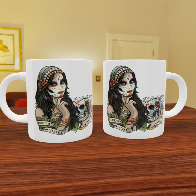 Caneca "Catrinas"