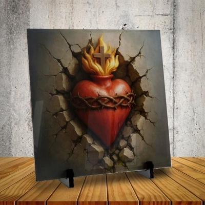 Azulejo Coração Sagrado de Jesus