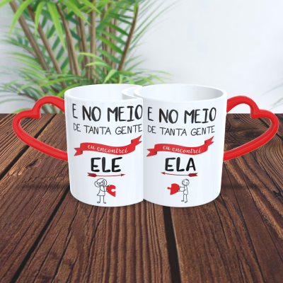 Par de Canecas Namorados Casais