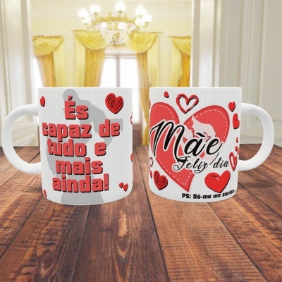 Caneca Dia da Mãe - 10 Imagens