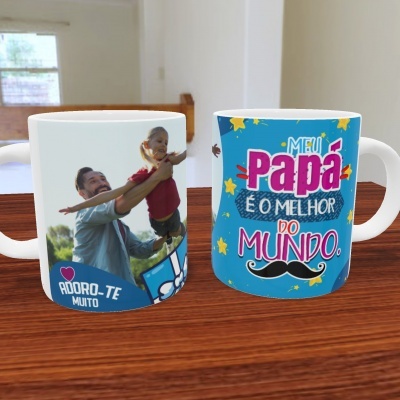 Caneca Papá Com Foto - 12 Imagens