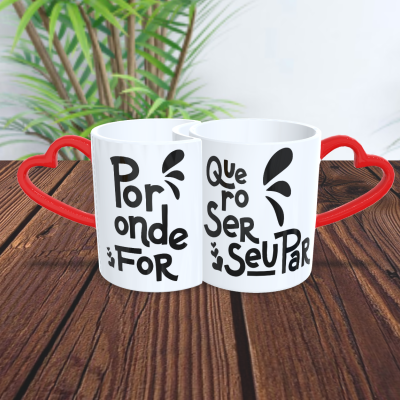 Par de Canecas Namorados Casais