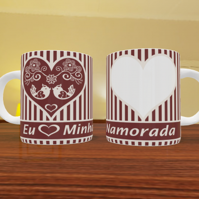 Caneca Namorados Com Foto - 18 Temas