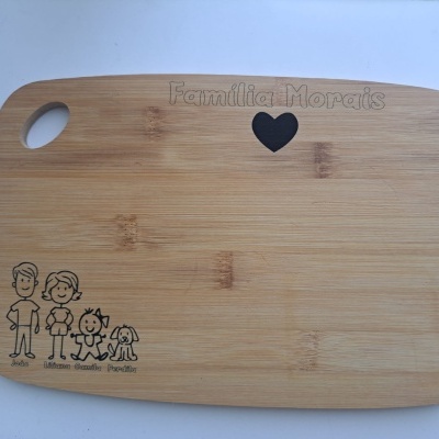 Tábua de Cozinha Personalizada Família...