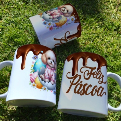 Caneca Cães Páscoa