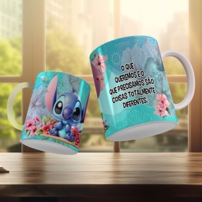 Canecas Stitch Frases