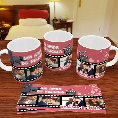 Canecas Love Collage - 9 Temas