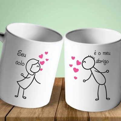 Par de Canecas Namorados Casais