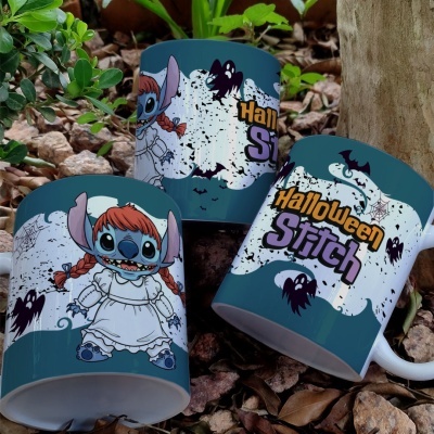 Caneca Stitch Hallowen