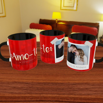 Canecas Namorados Texto e Fotos - 12 Temas