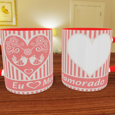 Caneca Namorados Com Foto - 18 Temas