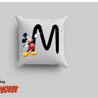 Capa de Almofada Alfabeto Disney Inicial Menino