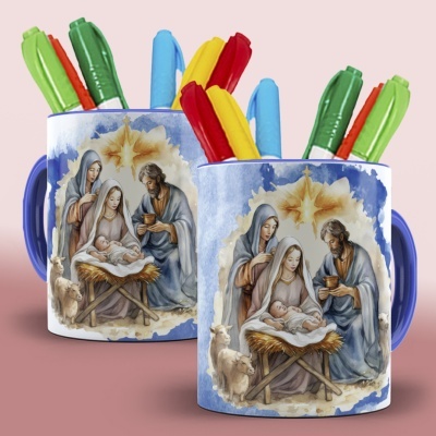 Caneca Presépio de Natal