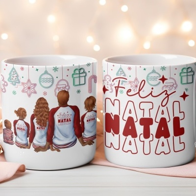 Caneca Natal Família