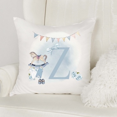 Capa de Almofada Alfabeto Menino Personalizado