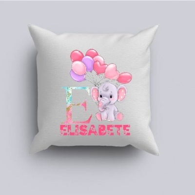 Capa de Almofada Alfabeto Menina Personalizado