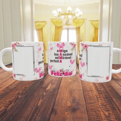 Caneca Dia da Mãe C/ Fotos - 5 Imagens
