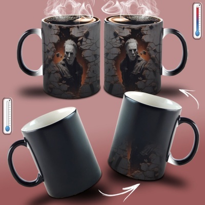 Caneca Terror Imagem  3D - Michael Myers