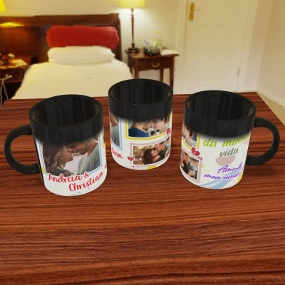 Canecas Love Collage - 9 Temas