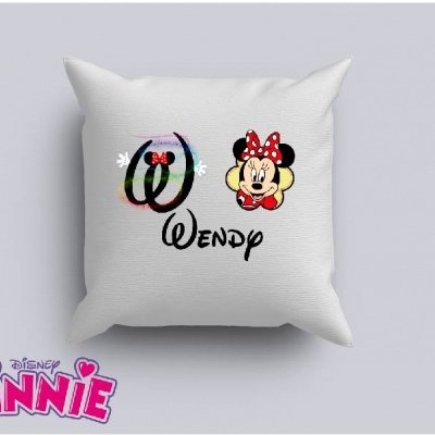 Capa de Almofada Personalizada Alfabeto Disney Menina