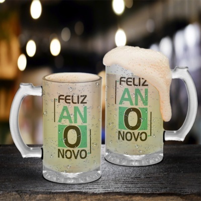 Caneca de Cerveja Ano Novo