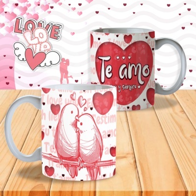 Canecas Namorados I Love You  - 12 Temas