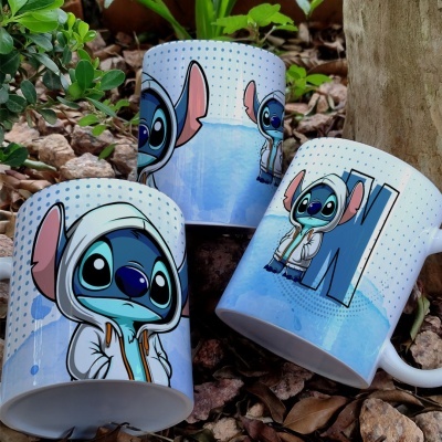 Caneca Alfabeto Stitch