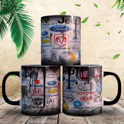 Canecas Marcas de Carros Lata de Óleo