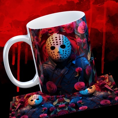 Caneca Terror Imagem  3D - Sexta-feira 13 - Jason