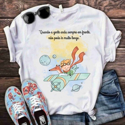 T-shirt Personagens Pequeno Príncipe