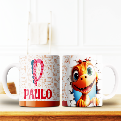 Caneca Alfabeto Dinossauro