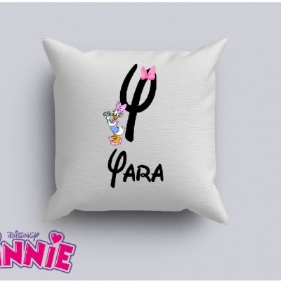 Capa de Almofada Personalizada Alfabeto Disney Inicial Menina