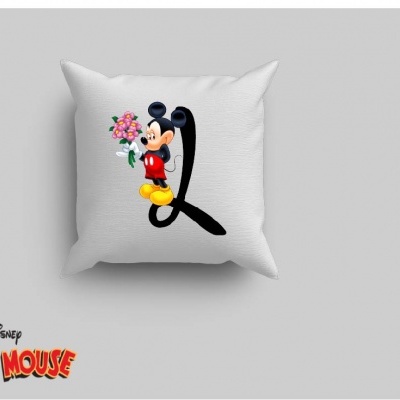 Capa de Almofada Alfabeto Disney Inicial Menino