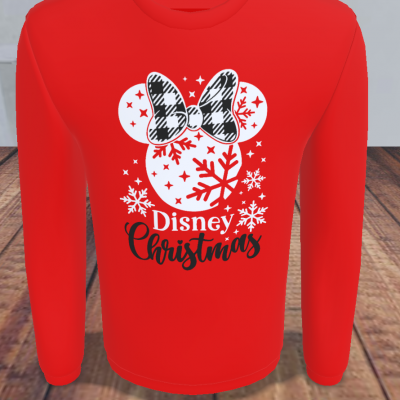 T-shirt M/Comprida Disney Christmas Preta