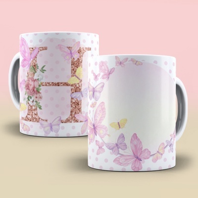 Caneca Alfabeto Borboleta